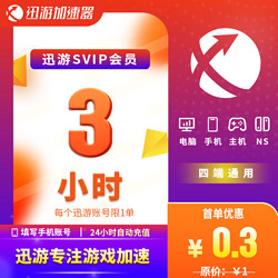 XUNYOU.COM 迅游 加速器SVIP3小時