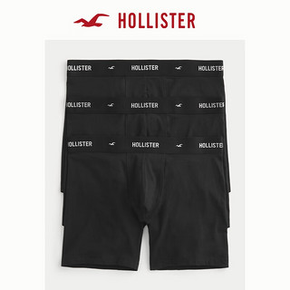 HOLLISTER24春夏加长款弹力四角紧身裤内裤3条装 男 356967-1 黑色 XL (180/98A)