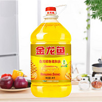 金龙鱼 花生浓香型食用植物调和油4L桶装家用厨房炒菜食用油转基因