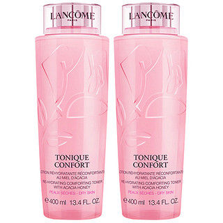 LANCOME 兰蔻 LANCÔME 兰蔻大粉水玫瑰露清滢柔肤兰蔻粉水爽肤水400ml  [2瓶装]