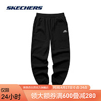 SKECHERS 斯凯奇 休闲束脚卫裤女款修身显瘦加绒运动长裤子百搭