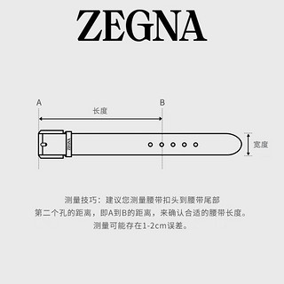 杰尼亚（Zegna）夏季麻灰色人造丝皮带LHTEC-B023UZ-GME-100 100cm