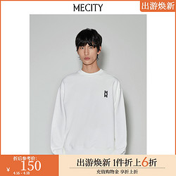 MECITY 摩登虎系列 男女款圆领卫衣 513944 黑色 170/92A