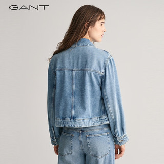 GANT甘特2024春季女士时尚复古牛仔短外套4700314 972牛仔蓝 XS