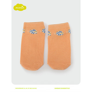 moimoln小云朵童装儿童袜子宝宝夏季薄款袜子男童女童短袜2双装 橙色 16cm