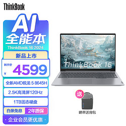 ThinkPad 思考本 联想ThinkBook14/16锐龙版 商务轻薄办公笔记本电脑 学生电脑
