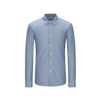 汉麻世家（HANP）汉麻经典水洗休闲牛仔衬衫（柏林蓝）ALNZ114002HQA 柏林蓝 165/88A