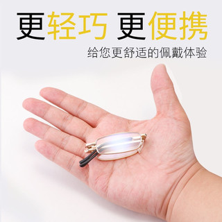 明业小巧折叠老花镜男女便携时尚超轻高清树脂老花眼镜老人远视老光镜 3569折叠 淡金色(防蓝光) 250度(60-64岁)