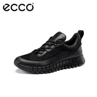 爱步（ECCO）男休闲鞋 舒适轻盈透气运动鞋户外跑鞋 灵动系列525254 黑色40 黑色52525451094