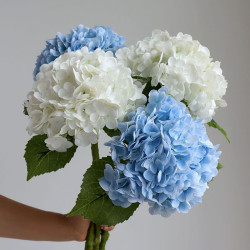 京东鲜花手感保湿绣球花仿真3d打印乔迁高档客厅餐桌摆花装饰假花拍照