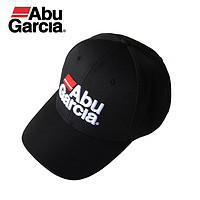 阿布加西亚 Abu Garcia 阿布钓鱼帽夏季男士垂钓防晒遮阳帽透气鸭舌帽户外登山帽子 全黑色鸭舌帽