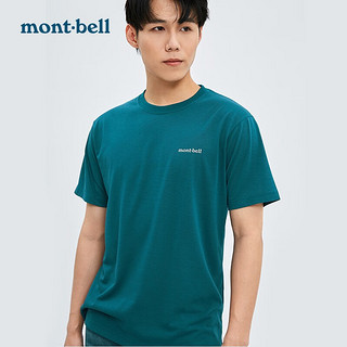 mont·bell 经典款LOGO短袖运动速干T恤男士透气日系简约 1114110 红棕色 RDBR S