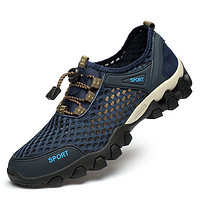夏季新款户外运动登山鞋透气洞洞鞋涉水溯溪防水速干鞋 KJ-51蓝色 42