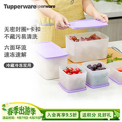 Tupperware 特百惠 雪影冷冻冷藏保鲜盒套装6件套 冰箱食品专用密封储物盒带包装送礼