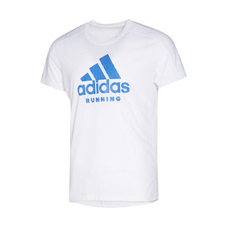 大logo时尚舒适柔软透气 男款训练短袖跑步运动上衣T恤