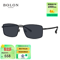 BOLON 暴龙 眼镜2024年方形大框偏光太阳镜防晒驾驶墨镜男潮 BL7195C11 C11-蓝灰色(偏光)