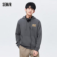 森马（Semir）【卫衣合辑】森马卫衣男慵懒风上衣基础百搭男生印花套头衫潮 褐灰 165/84A/S