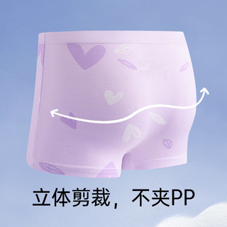 棉咻咻女童内裤儿童平角短裤棉质女孩宝宝7A抗菌四角裤少女底裤不夹屁屁 郁金香兔-4条装-平角【7A抗菌】 L(身高110-125cm体重35-45斤)
