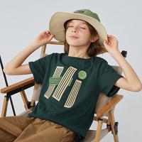 麦米麦卡 男童短袖t恤纯棉夏季薄款2024童装上衣男孩半袖儿童夏装