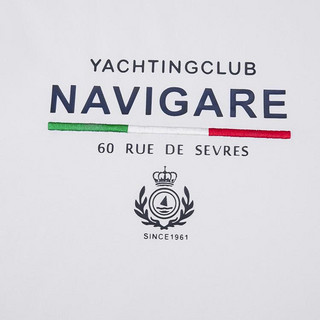 navigare 纳维凯尔 意大利小帆船 夏季抑菌透气顺滑印花圆领短袖男士T恤