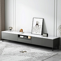 梦格朗(MOGGELAN)电视柜现代简约小户型客厅落地储物柜轻奢电视机柜茶几组合家具 天空灰180*30*46 组装(需要自行安装哦)