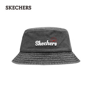 斯凯奇（Skechers）男女同款渔夫帽防晒时尚百搭舒适遮阳L223U081 碳黑/0018 均码