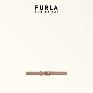 芙拉（FURLA）FURLA芙拉NUVOLA牛皮优雅女士腰带 灰褐色 75