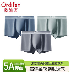 Ordifen 欧迪芬 正品莫代尔内裤男士青少年运动透气平角裤无痕抗菌四角裤头