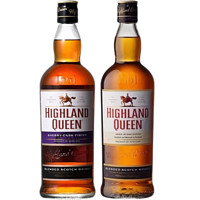 HIGHLAND QUEEN 高地女王 波本桶+雪莉桶2瓶组合 口粮威士忌组合 洋酒苏格威士忌