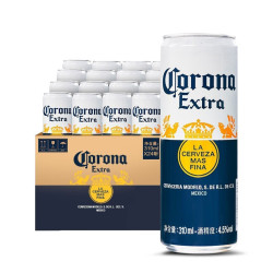科罗娜 特级啤酒310ml*24听啤酒整箱经典拉格京东自营