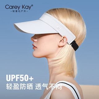 Carey Kay防晒帽子女空顶帽跑步马拉松速干网球帽遮阳帽夏季户外运动帽子 粉色 均码