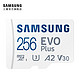 SAMSUNG 三星 EVO Plus MicroSD 存储卡TF 适用手机平板游戏机无人机 256GB