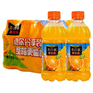 可口可乐（Coca-Cola）美汁源 果粒橙小瓶便携装 迷你果粒橙汁 粒粒果香 口感柔和 300mL 12瓶 整件