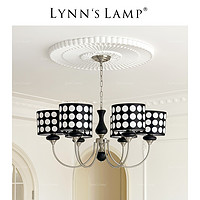 立意 Lynn's立意 中古风客厅吊灯 波点法式实木卧室主卧复古东南亚风灯