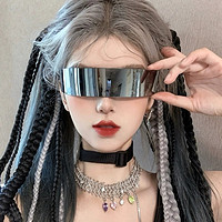 恶龙咆哮 未来科技感眼镜男女高街蹦迪酒吧夜店搞怪女朋克拍照科幻气氛道具