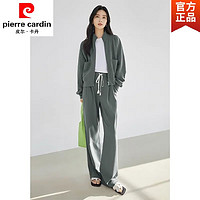 皮尔·卡丹 皮尔卡丹（pierre cardin）运动卫衣套装套女2024秋季新款整套 /深灰色套装 /XL建议115130斤