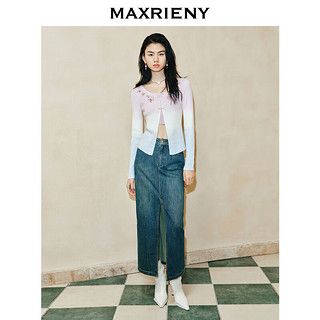 MAXRIENY【东方玉兰-】玉兰渐变针织内搭吊带两件装修身24春 拼花 02/36/M