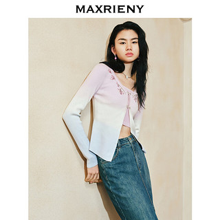 MAXRIENY【东方玉兰-】玉兰渐变针织内搭吊带两件装修身24春 拼花 02/36/M