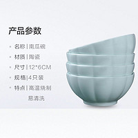 88VIP：千屿 简约4个装个性南瓜碗家用日式陶瓷碗米饭碗可爱餐具可微波炉