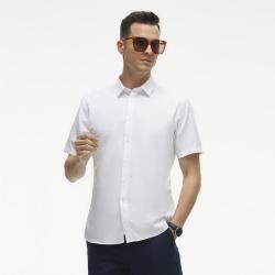 youngor雅戈尔集团旗下ceo夏款易打理修身男士短袖衬衫