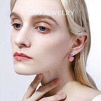 VIGG JEWELRY VIGG星光甜心耳钉女高级感耳环小众设计新潮纯银耳针