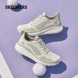 skechers斯凯奇春季跑步鞋女运动休闲缓震网面透气女鞋