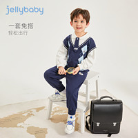 百亿补贴：JELLYBABY 杰里贝比小男孩炸街衣服新款儿童春装帅气宝宝假两件童装男童套装