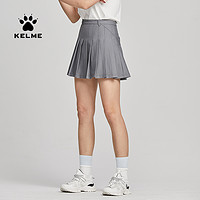 KELME 卡尔美 高腰短裙防走光百褶裤裙夏新款纯色半身裙子女A字裙