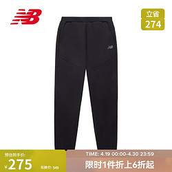 new balance 运动裤男款休闲运动跑步健身保暖针织长裤6LD38671 BK L