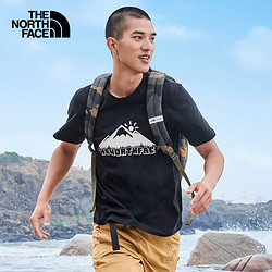 THE NORTH FACE 北面 短袖T恤情侣款户外舒适宽松透气圆领上衣7WAQ JK3 L/175