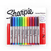 Sharpie 锐意 美国三福sharpie无尘记号笔 细打点标记笔37175 彩色12色0.5MM