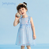 百亿补贴：JELLYBABY 杰里贝比女童雪纺连衣裙宝宝裙子夏天婴儿夏装洋气儿童公主裙夏季