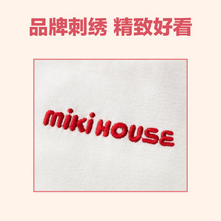 MIKIHOUSEmikihouse童装中大童纯棉圆领短袖T恤儿童休闲印花上衣 黑色120cm