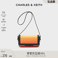 CHARLES & KEITH CHARLES＆KEITH休闲女包潮酷CK2-80270956纯色单肩斜挎小方包